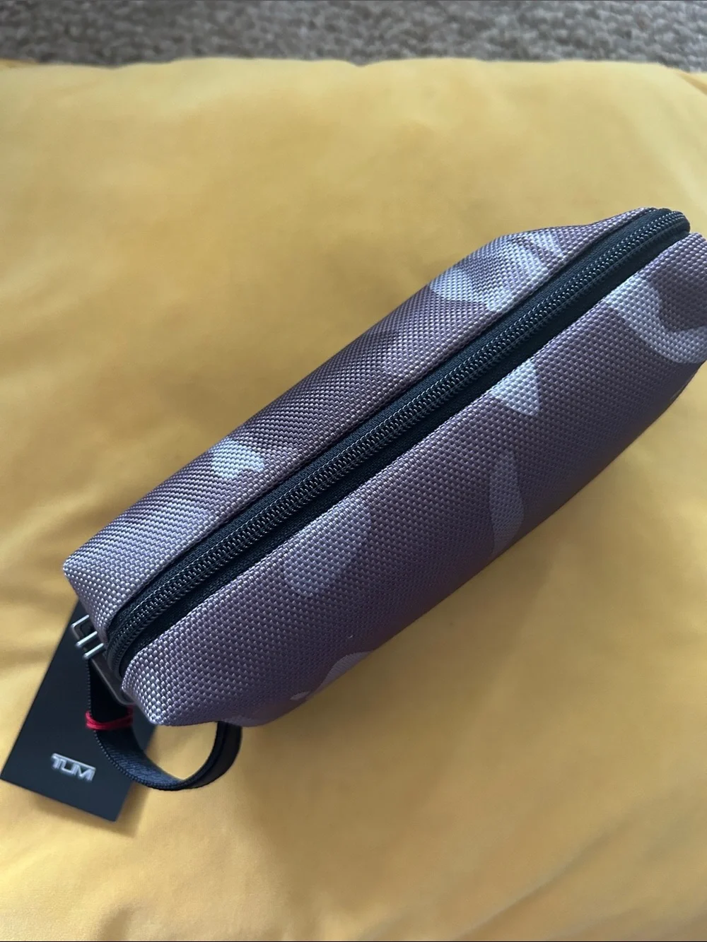 Tumi Men's Brown Camouflage Toiletry Bag medium kit